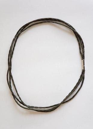Чокер минимализм шнурок на шею hand made