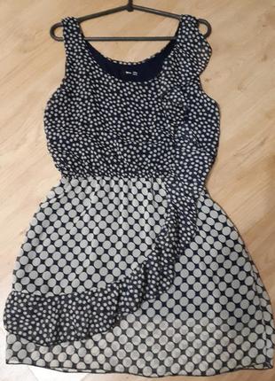 Горошек, легкое платье