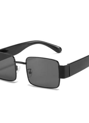 Окуляри прямокутні окуляри lux чорні1 фото