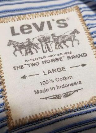 Рубашка levi's, 100% хлопок, xl, как новая!3 фото