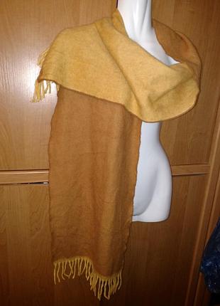 Шарф кашемір колір сонця влітку