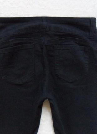 Стильные черные джинсы скинни с высокой талией wax, 10 размер3 фото
