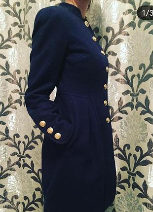 Пальто демісезон, темно-синє