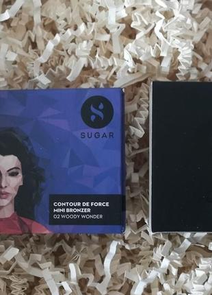 Sugar cosmetics сияющий бронзер в оттенке woody wonder, 4 гр.2 фото