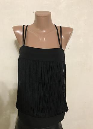 Топ втачной з бахромою