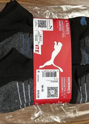 Шкарпетки, набір шкарпеток 6 пар puma (adidas), оригінал, 40.5-46 розмір2 фото