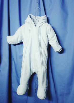 Легкий весняний рожевий комбинизончик на малюка