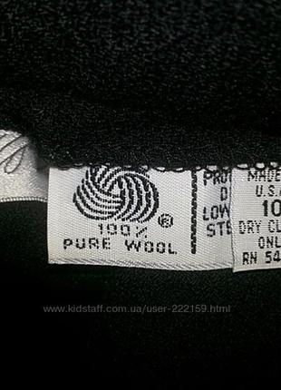 Шерстяная (100 % pure wool) миди юбка карандаш с карманами gianni sport.3 фото