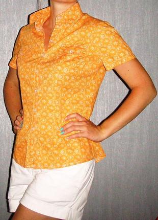 Веселая яркая рубашка с коротким рукавом john baner