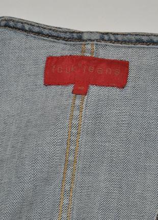 Стильный приталенный джинсовый жилет6 фото