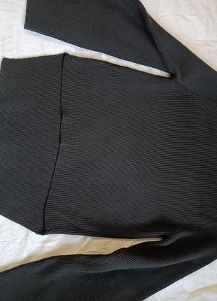 Бохо блуза кофта реглан рубчик, широкий рукав8 фото