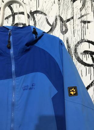 Вітровка куртка jack wolfskin, оригінал, легка, мембранна, тнф, з логотипами3 фото
