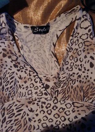 Майка топ экзотический принт style котон англия