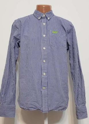 Рубашка superdry new york, 100% хлопок, l, как новая!