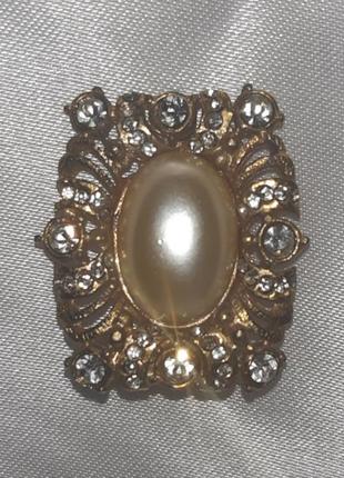 Крупная клипса брошка брошь моно серьга