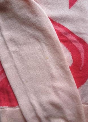 Стильный хлопковый свитерок h&m с фламинго4 фото