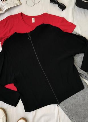 Кофта на замке кроя летучая мышь от zara