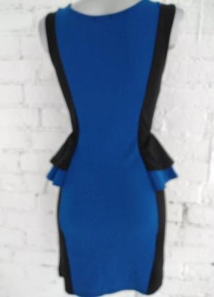 Платье футляр сине-черное5 фото