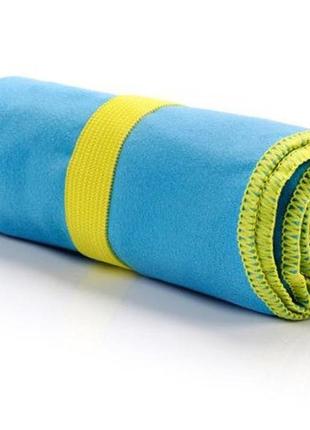 Быстросохнущее полотенце meteor towel m 50х90 см, из микрофибры, голубое