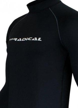 Спортивный женский термокостюм radical magnum теплый, черный m3 фото