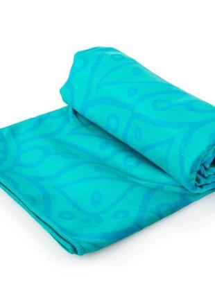 Охлаждающее полотенце spokey mandala 80х160, быстросохнущее, голубое4 фото