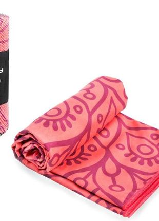 Охлаждающее полотенце spokey mandala 80х160 , быстросохнущее, розовое
