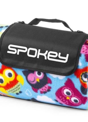 Коврик для пикника и пляжа водонепроницаемый spokey owl 180x210 см, с совушками