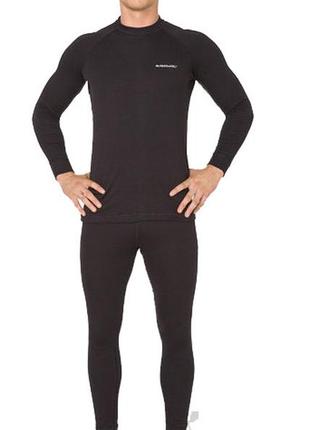 Комплект термобелья мужской теплый rough radical black iron с балаклавой, черный m