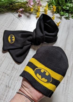 Шапка шарф дитячий набір batman3 фото