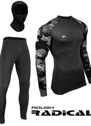 Спортивный женский комплект термобелья radical shooter теплый, черный m5 фото