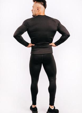 Термокостюм мужской тёплый зимний actix promenade, черный, утеплен микрофлисом s6 фото