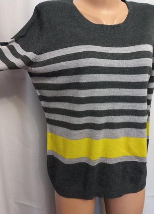 Стильний светр, джемпер у смужку No13kt1 фото