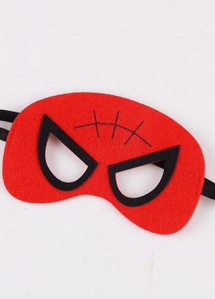 Карнавальная маска человека паука спайдермена человек паук спайдермен супергерой