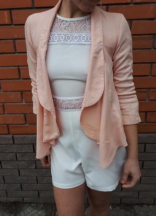 Персикова накидка жакет new look