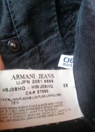 Льняные брюки штаны armani jeans 308 фото