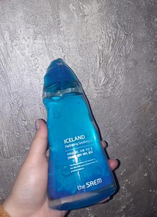 Увлажняющий минеральный гель для лица и тела the saem iceland hydrating soothing gel, 300 мл1 фото
