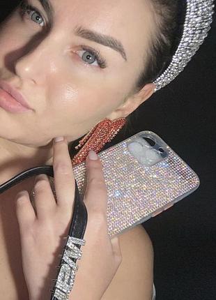 Чехол на айфон 12 про макс в стразы