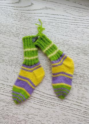 Детские, вязаные носки ручной работы