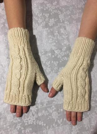 Продам митенки рукавички без пальцев3 фото