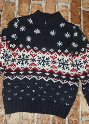 Теплый свитер кофта толстовка мальчику 3 - 4 года george2 фото