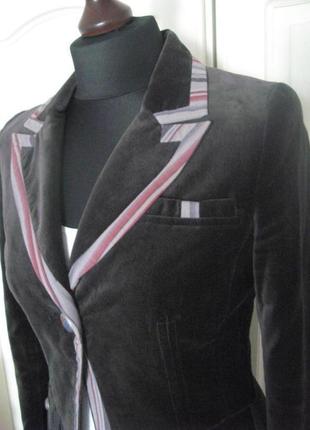 Продам стильный бархатный пиджак в стиле "casual" бренда mango3 фото
