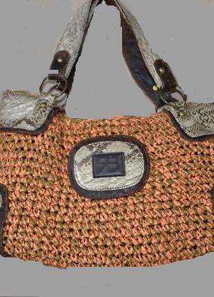 Модная сумочка из джута - образ лета 2016. италия
