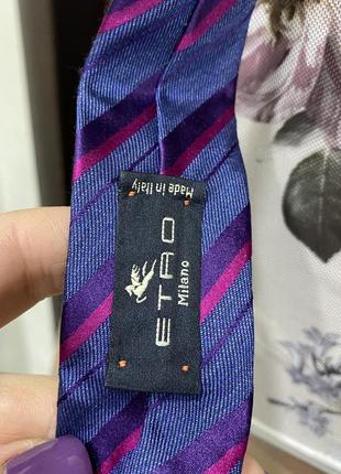 Etro milano шелковый галстук4 фото