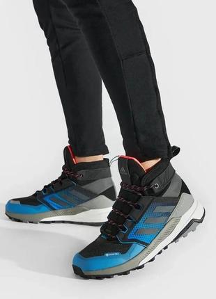 Черевики adidas terrex trailmaker mid gtx m black/blue gz0339