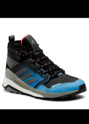 Черевики adidas terrex trailmaker mid gtx m black/blue gz03392 фото