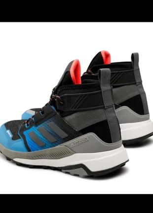Черевики adidas terrex trailmaker mid gtx m black/blue gz03393 фото