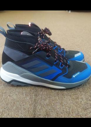 Черевики adidas terrex trailmaker mid gtx m black/blue gz03394 фото