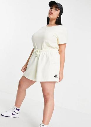 Женский спортивный костюм nike air hoodies/shorts, (р. 1x plus size)3 фото