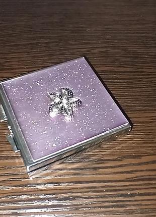 Зеркало зеркальце косметическое декоративное красивое металлическое