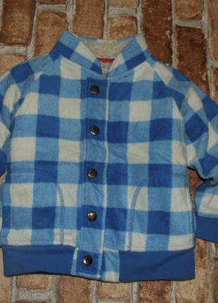 Тепла кофта куртка бомбер хлопчику 3 — 4 роки marks &amp; spencer